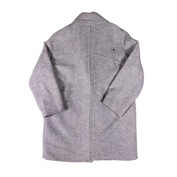 Volcom Volcoon Peacoat Womens Extra Large XL Gray Wool Blend Button Down - Picture 5 of 10